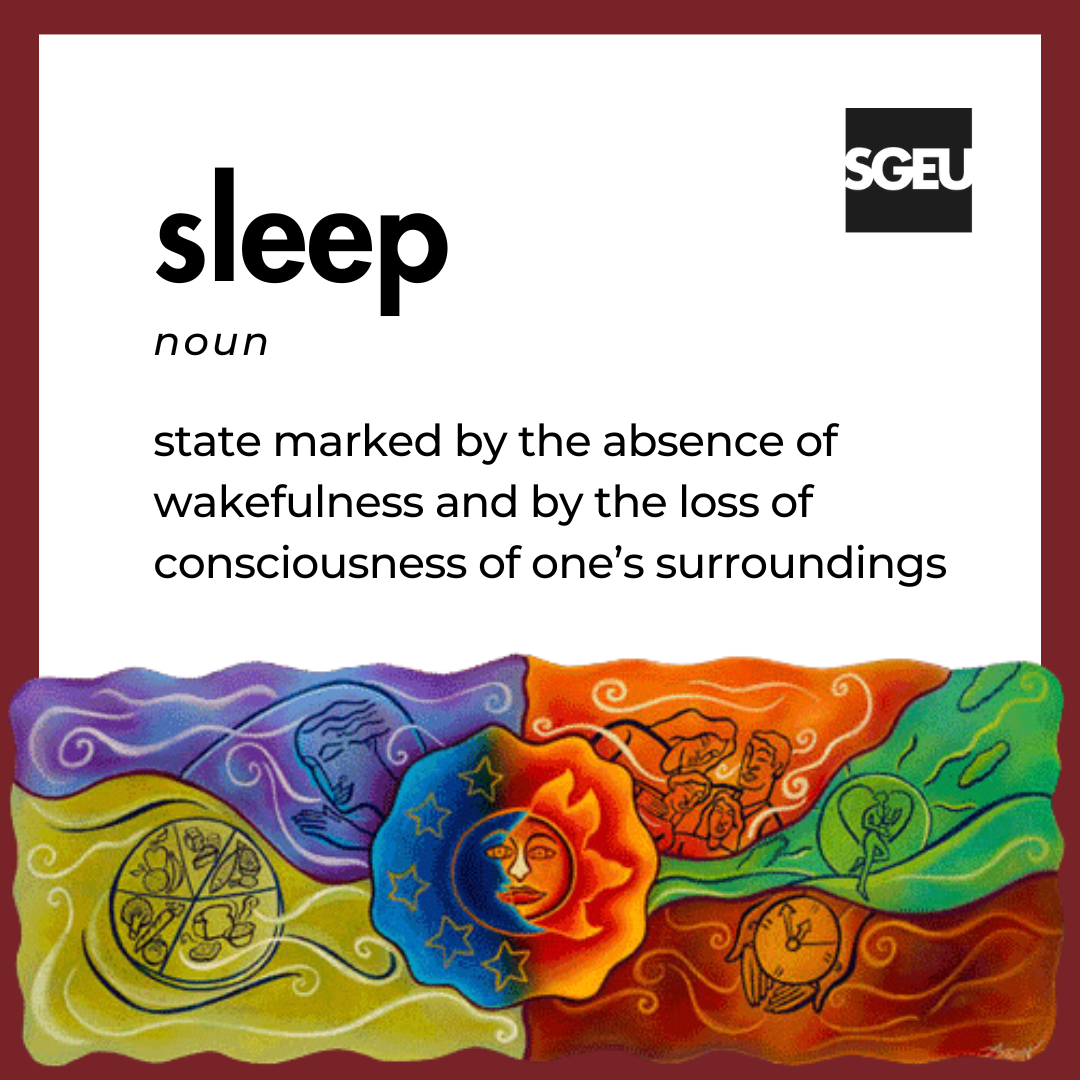 A definition of sleep.